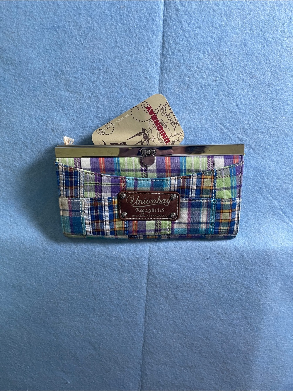 Unionbay Multicolor Plaid Women's Clutch Wallet